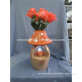 Resin mushroom table water fountain with flower decoration